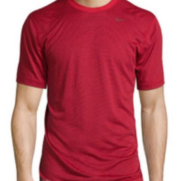 Nike Dri-Fit Mens Athletic T-Shirt Size Small Red - Picture 1 of 6